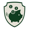 Deposit icon. Saving money. Piggy Bank for money. Royalty Free Stock Photo